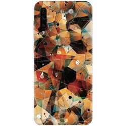 Husa silicon pentru Samsung Galaxy A50 Abstract Triangles Connected Lines 