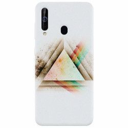 Husa silicon pentru Samsung Galaxy A60 Abstract Grunge Light Triangle 