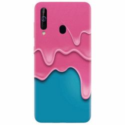 Husa silicon pentru Samsung Galaxy A60 Pink Liquid Dripping 