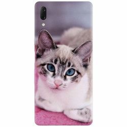 Husa silicon pentru Sony Xperia L3 Siamese Kitty 