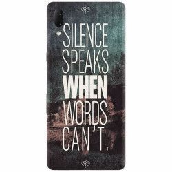 Husa silicon pentru Sony Xperia L3 Silence Speaks When Word Cannot 