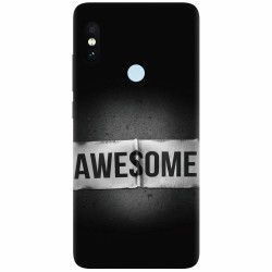 Husa silicon pentru Xiaomi Mi 8 Awesome Label Dark 