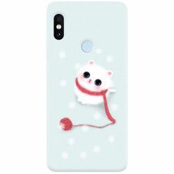 Husa silicon pentru Xiaomi Mi 8 Cute Cat 