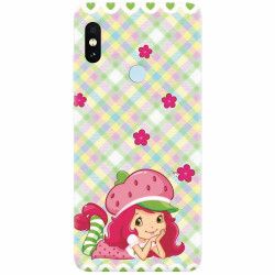 Husa silicon pentru Xiaomi Mi 8 Strawberry Girl