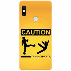Husa silicon pentru Xiaomi Mi 8 This Is Sparta Funny Illustration 