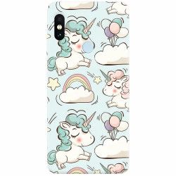 Husa silicon pentru Xiaomi Mi 8 Unicorns And Clouds 