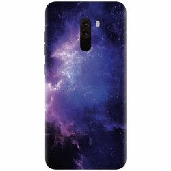 Husa silicon pentru Xiaomi Pocophone F1 Purple Space Nebula 