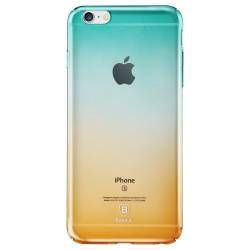 Husa AMBER BASEUS pentru iPhone 6 Plus si iPhone 6S Plus.Turcuaz-Portocaliu 