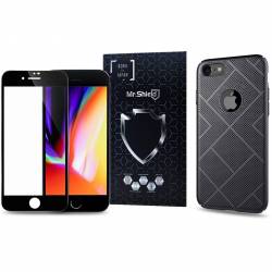 Husa Apple iPhone 8 Nillkin Originala Air + Folie de Sticla Mr.Shield 