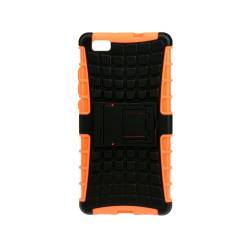 Husa ARMOR PANZER pentru Huawei P9 cu functie STAND. PortocaliuNegru 