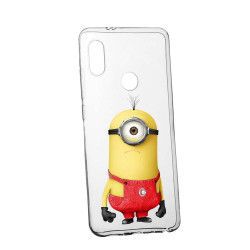 Husa de protectie Cartoon Minion Huawei Y7 2019 rez. la uzura anti-alunecare Silicon 206 
