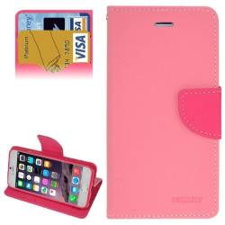 Husa de protectie CROSS pentru iPhone 6 si iPhone 6S. Piele. Inchidere magnetica. Roz 