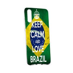 Husa de protectie Football Brazil Huawei P20 rez. la uzura Silicon 232 