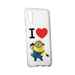 Husa de protectie I Love Minion Samsung Galaxy A7 2018 rez. la uzura anti-alunecare Silicon 216 