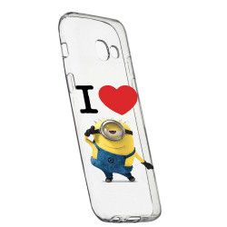 Husa de protectie I Love Minion Samsung Galaxy J4 Plus 2018 rez. la uzura anti-alunecare Silicon 216 
