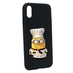 Husa de protectie Minion Chef pentru Apple iPhone XS / X Silicon B215 