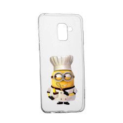 Husa de protectie Minion Chef Samsung Galaxy J6 2018 rez. la uzura anti-alunecare Silicon 215 