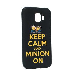 Husa de protectie Minion Keep Calm pentru Samsung Galaxy J4 2018 Silicon B209 