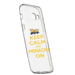 Husa de protectie Minion Keep Calm Samsung Galaxy J4 Plus 2018 rez. la uzura anti-alunecare Silicon 209