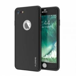 Husa Elegance Luxury fata-spate pentru iPhone7 + Folie de sticla gratis - BLACK