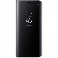 Husa flip cover Clear View Case Bibilel pentru Samsung Galaxy J3 2017 negru BBL257