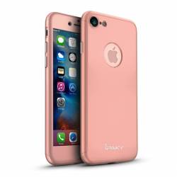 Husa Ipaky Iphone 8 Full Cover 360 + folie sticla Rose Gold 