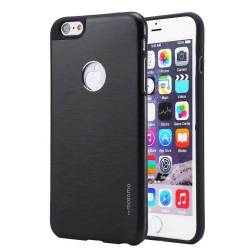 Husa metalica BRUSHED TEXTURE pentru iPhone 6 Plus si iPhone 6S Plus. Negru 