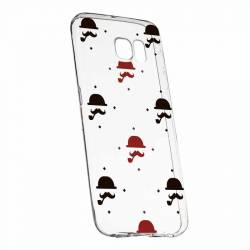 Husa pentru Samsung Galaxy S6 Silicon Slim Mustache 180 