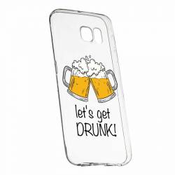 Husa pentru Samsung Galaxy S7 Silicon Slim Lets Get Drunk 170 