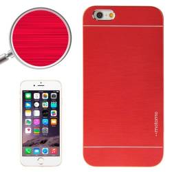 Husa protectie 2IN1 BRUSHED pentru iPhone 6 Plus si iPhone 6S Plus. Rosu 