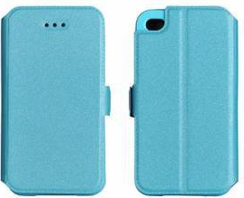 Husa protectie BOOK POCKET pentru HUAWEI P9 Lite 2016. Inchidere magnetica. Piele. Bleu 