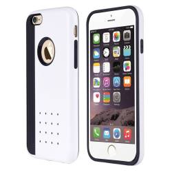 Husa protectie DUAL-LAYER ARMOR pentru iPhone 6 si 6S Alb 
