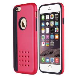Husa protectie DUAL-LAYER ARMOR pentru iPhone 6 si 6S. Rosu 