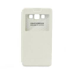 Husa protectie ICELAND pentru SONY XPERIA Z5. Inchidere flip-cover orizontal. Alb 