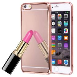 Husa protectie MIRROR CASE pentru iPhone 6 Plus si iPhone 6S Plus. Roz-Auriu 