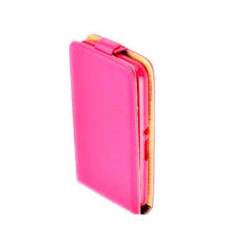 Husa protectie SLIM FLIP pentru iPhone 6 PLUS si iPhone 6S PLUS. Flip vertical. Piele. Roz 