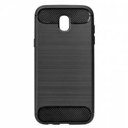 Husa protectie spate carbon soft silicon pentru Samsung J3 2017 capac de protectie carcasa bumper negru BBL225