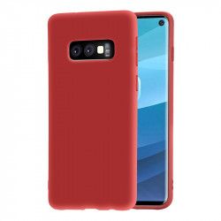 Husa protectie spate silicon pentru Samsung Galaxy S10 bumper ultraslim Rosu BBL843