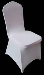 Husa RAKI elastice scaun catering culoare alba