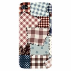 Husa silicon pentru Apple Iphone 4 Patchwork Vector 