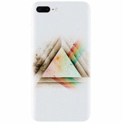 Husa silicon pentru Apple Iphone 8 Plus Abstract Grunge Light Triangle 