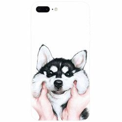 Husa silicon pentru Apple Iphone 8 Plus Cute Dog 1 