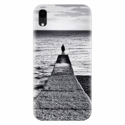 Husa silicon pentru Apple Iphone XR Abstract Dock Man Grey 
