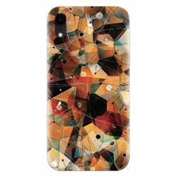 Husa silicon pentru Apple Iphone XR Abstract Triangles Connected Lines 
