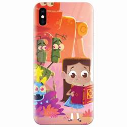 Husa silicon pentru Apple Iphone XS Children Kids Robots Illustration Colorful K 