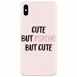 Husa silicon pentru Apple Iphone XS Cute But Psycho 