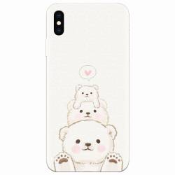 Husa silicon pentru Apple Iphone XS Max Family Bear 