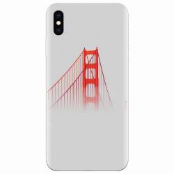 Husa silicon pentru Apple Iphone XS Max Red Bridge In Clouds 