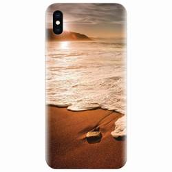 Husa silicon pentru Apple Iphone XS Max Sunset Foamy Beach Wave 