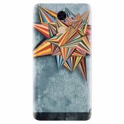 Husa silicon pentru Huawei Enjoy 7 Plus Abstract Colorful Balloon Triangles 